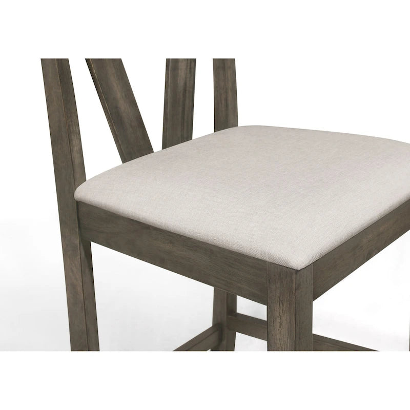Ensemble de salle à manger 5 pièces carré simple et élégant CraftPorch de hauteur comptoir