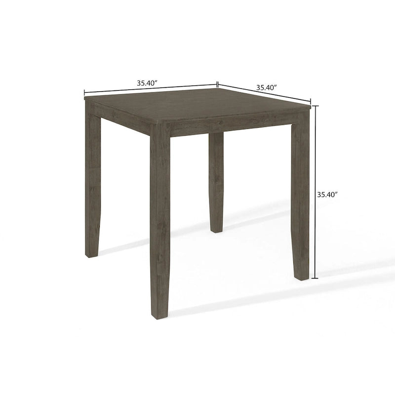 Ensemble de salle à manger 5 pièces carré simple et élégant CraftPorch de hauteur comptoir