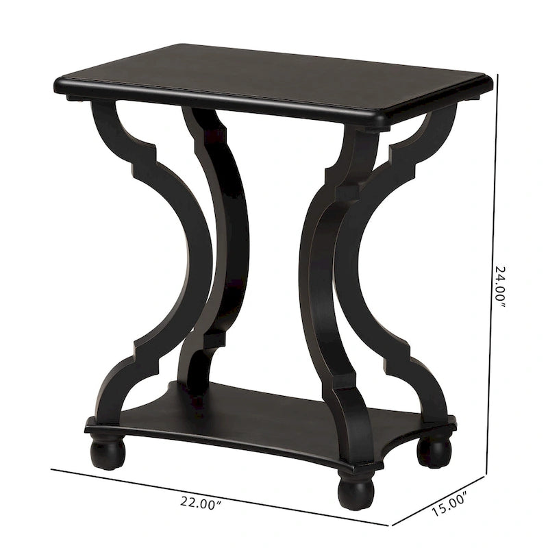 Table d'appoint Cianna classique et traditionnelle en bois