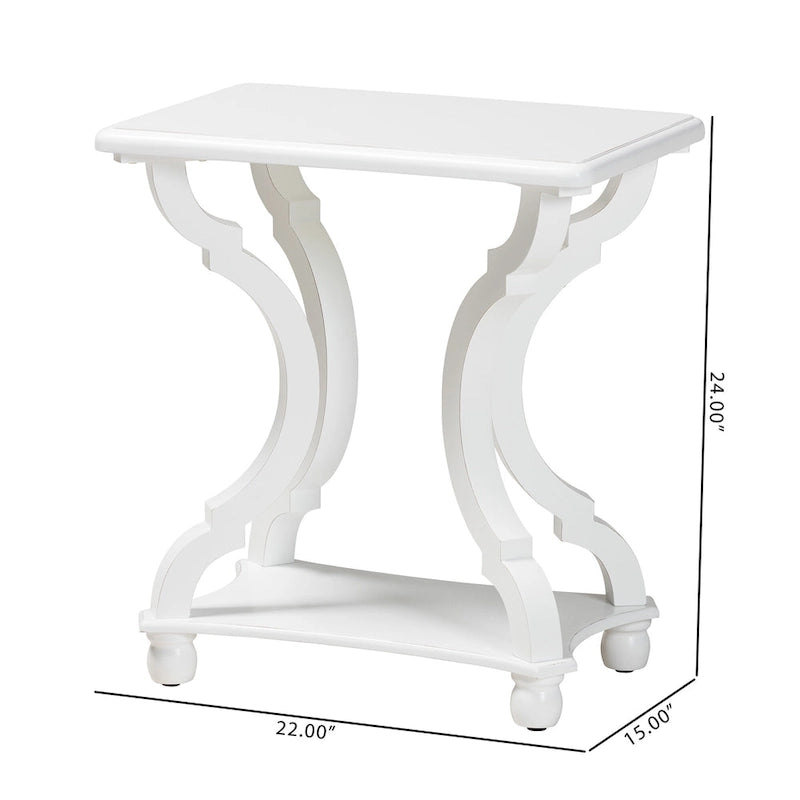 Table d'appoint Cianna classique et traditionnelle en bois