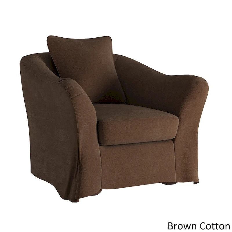 Fauteuil déhoussable en plumes Ellyson Flared English Arm par iNSPIRE Q Classic