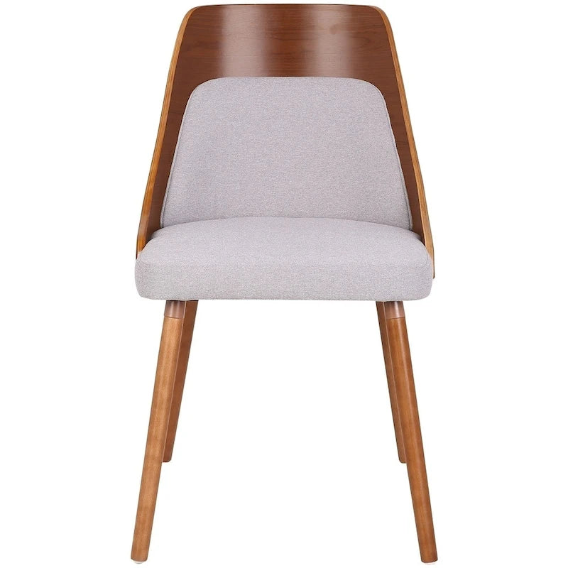 Chaise de salle à manger Carson Carrington Vallemala en noyer et tissu - N/A