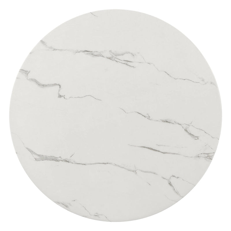 Ensemble de table à manger ronde de 5 pièces hauteur comptoir