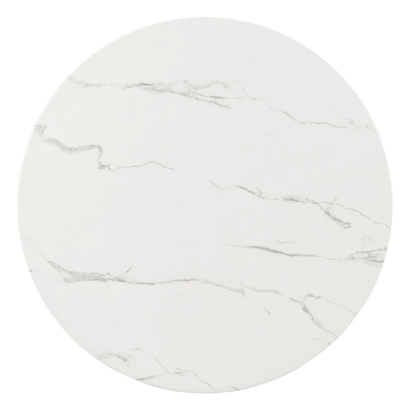 Ensemble de table à manger ronde de 5 pièces hauteur comptoir