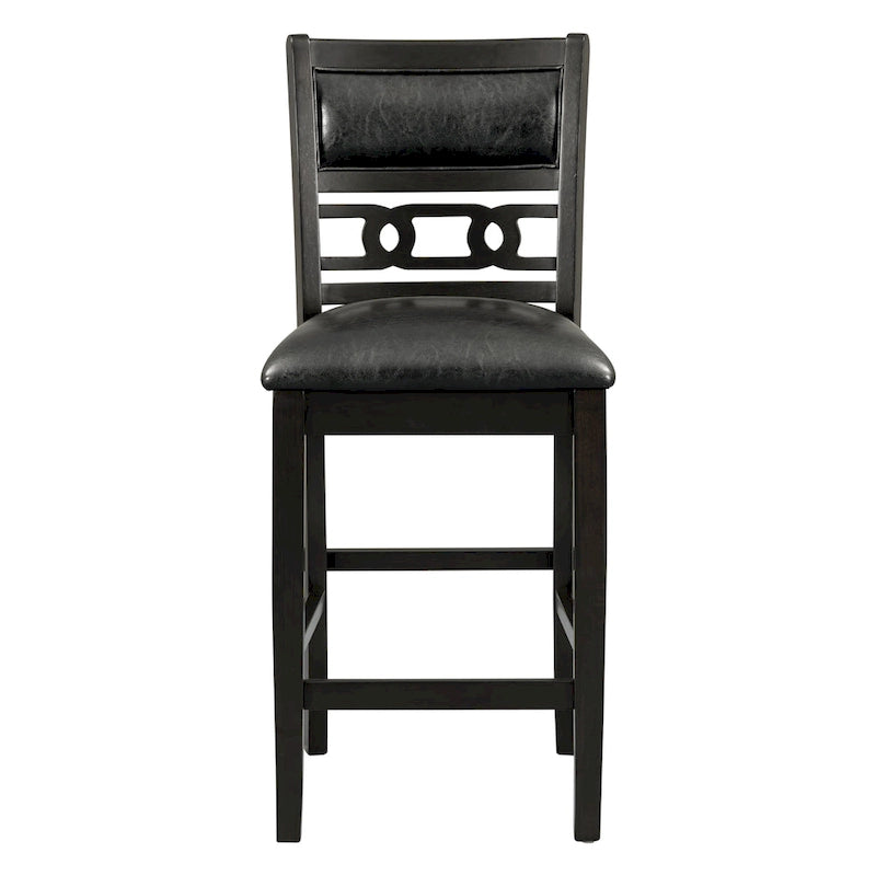 Ensemble de table à manger ronde de 5 pièces hauteur comptoir