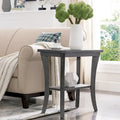 Table d'appoint étroite Leick Home Boa avec étagère