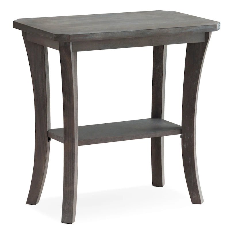 Table d'appoint étroite Leick Home Boa avec étagère