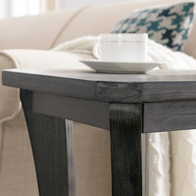 Table d'appoint étroite Leick Home Boa avec étagère