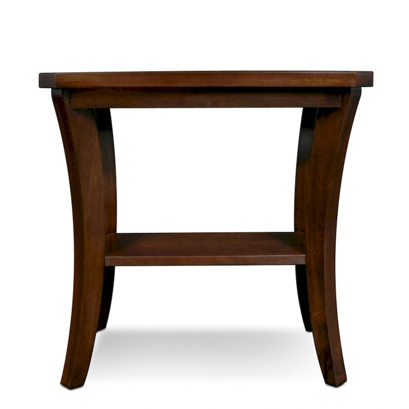 Table d'appoint étroite Leick Home Boa avec étagère