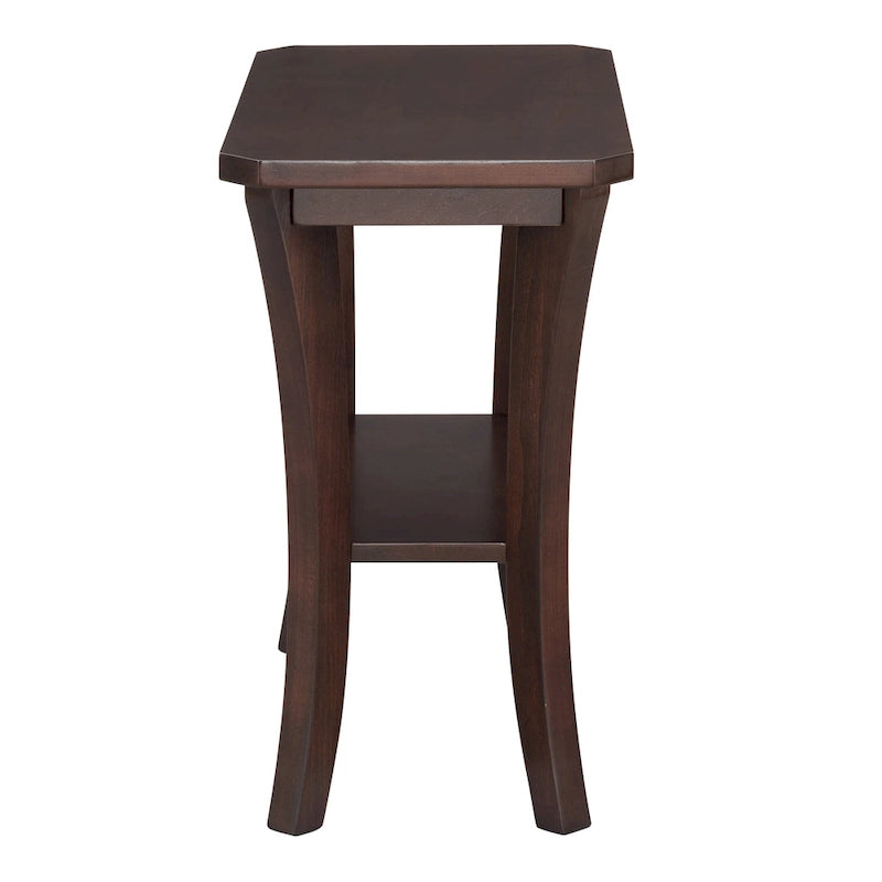 Table d'appoint étroite Leick Home Boa avec étagère