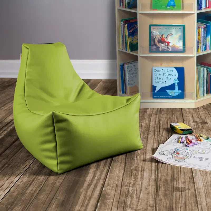 Pouf enfant Jaxx Juniper Jr, vinyle de qualité supérieure, bleu roi