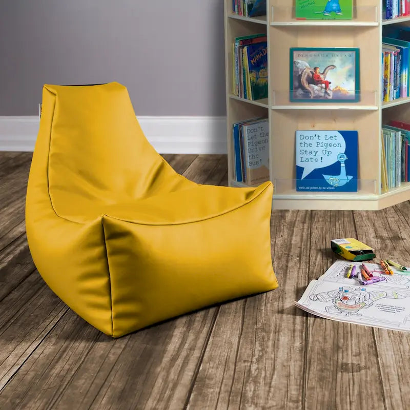 Pouf enfant Jaxx Juniper Jr, vinyle de qualité supérieure, bleu roi