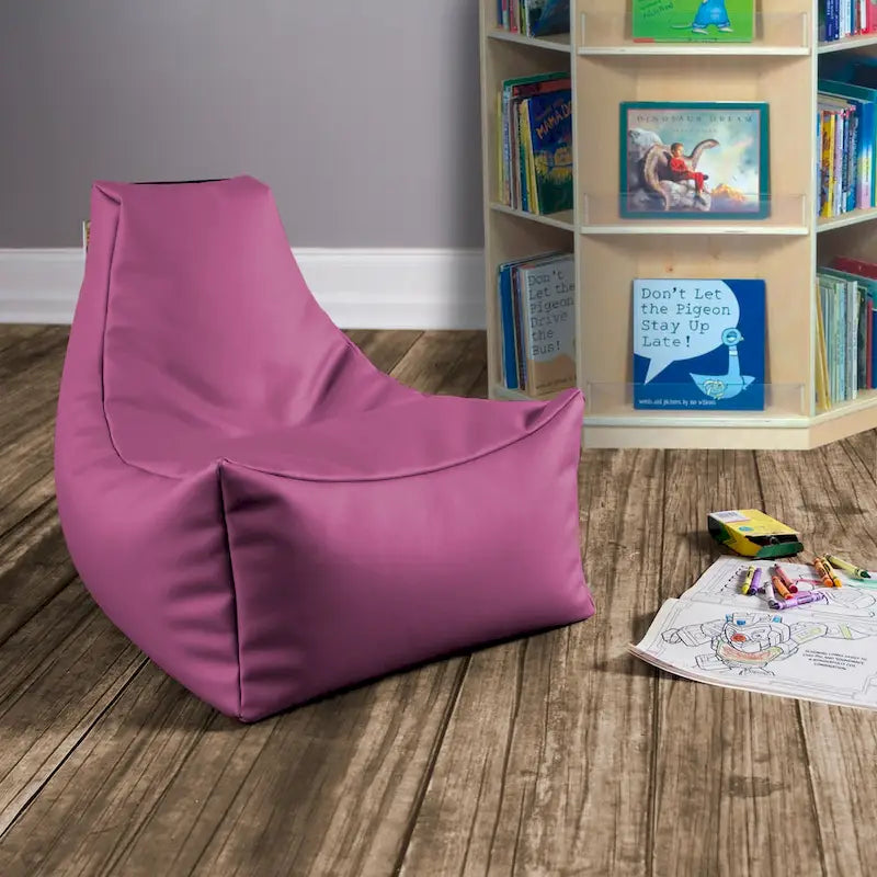Pouf enfant Jaxx Juniper Jr, vinyle de qualité supérieure, bleu roi