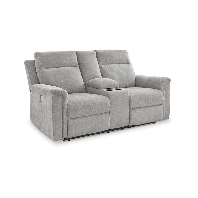 Causeuse inclinable électrique Barnsana de Signature Design by Ashley avec console