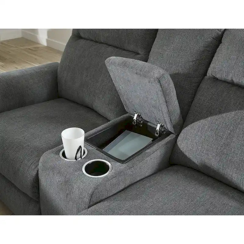 Causeuse inclinable électrique Barnsana de Signature Design by Ashley avec console