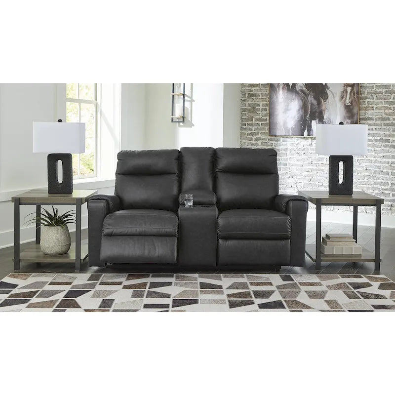 Causeuse inclinable électrique Barnsana de Signature Design by Ashley avec console