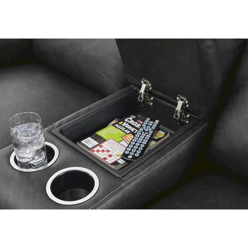 Causeuse inclinable électrique Barnsana de Signature Design by Ashley avec console