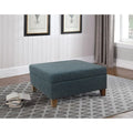 HomePop Pouf de rangement carré de luxe 32