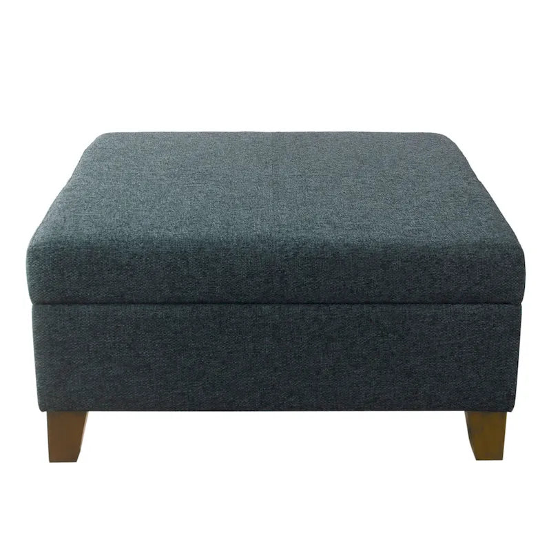 HomePop Pouf de rangement carré de luxe 32
