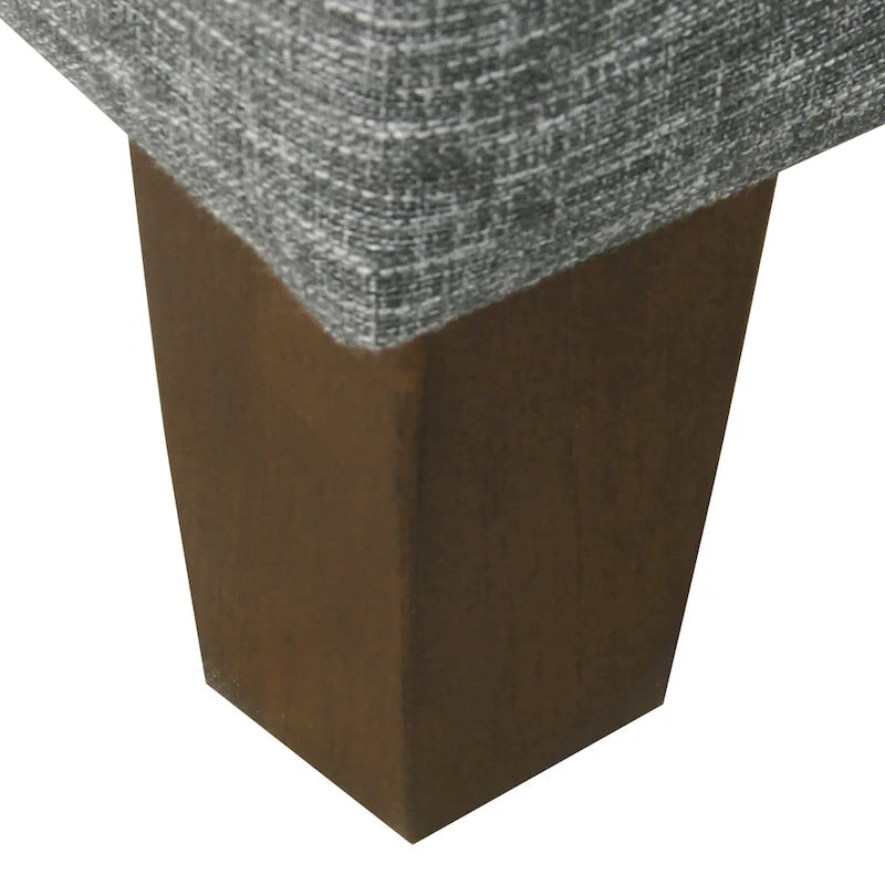 HomePop Pouf de rangement carré de luxe 32
