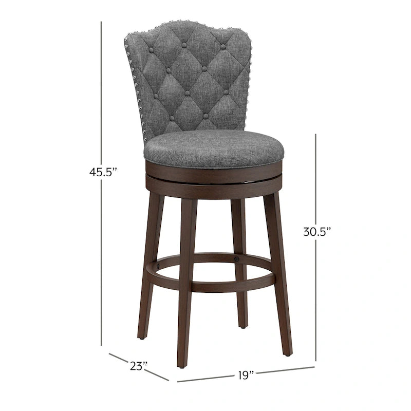 Tabouret pivotant en bois Edenwood de Hillsdale