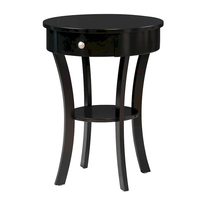 Table d'appoint avec tiroir et étagère Schaffer Classic Accents de Convenience Concepts