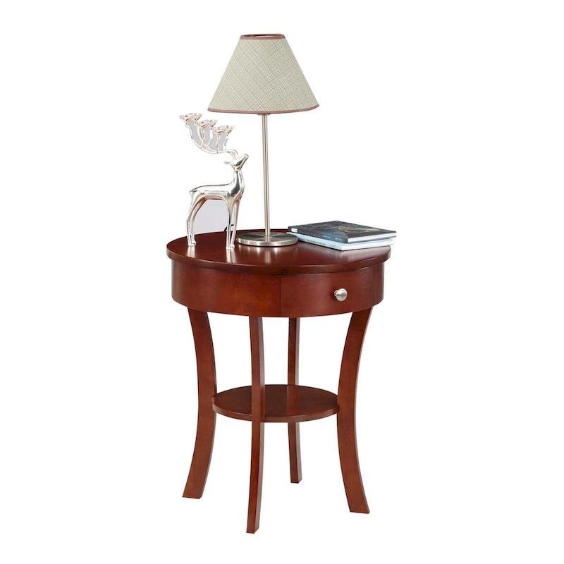 Table d'appoint avec tiroir et étagère Schaffer Classic Accents de Convenience Concepts