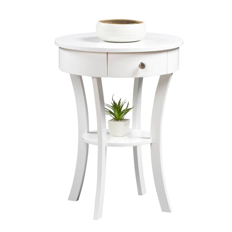 Table d'appoint avec tiroir et étagère Schaffer Classic Accents de Convenience Concepts