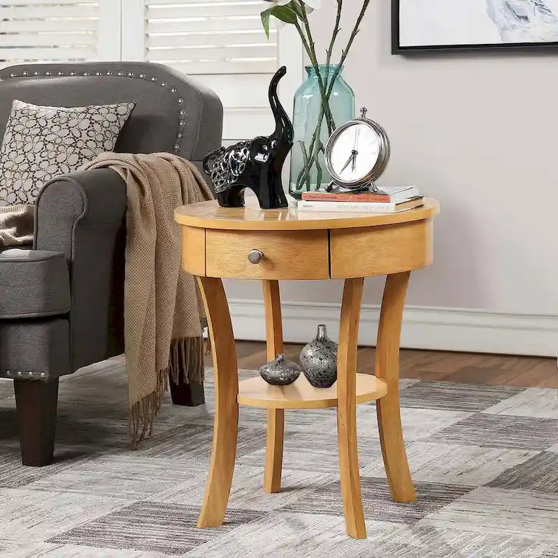 Table d'appoint avec tiroir et étagère Schaffer Classic Accents de Convenience Concepts