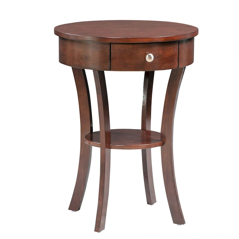 Table d'appoint avec tiroir et étagère Schaffer Classic Accents de Convenience Concepts