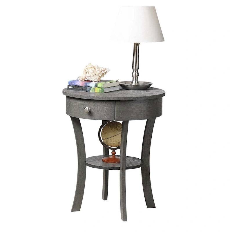 Table d'appoint avec tiroir et étagère Schaffer Classic Accents de Convenience Concepts