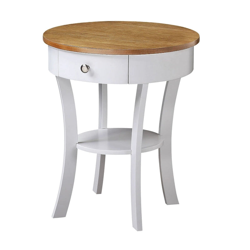 Table d'appoint avec tiroir et étagère Schaffer Classic Accents de Convenience Concepts