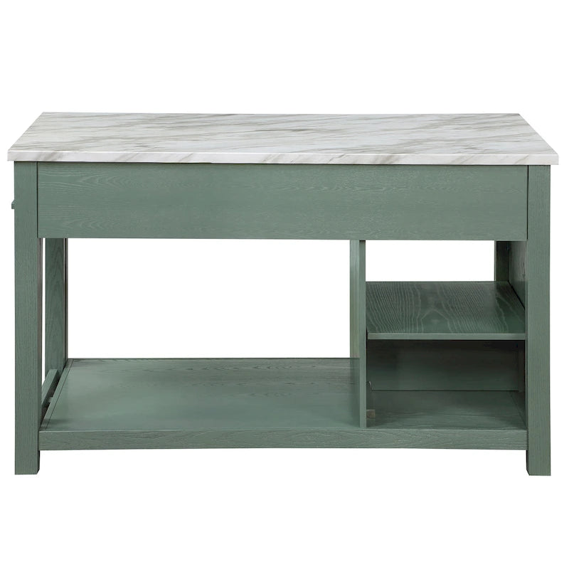 Îlot de cuisine multi-rangement en bois Graneger Farmhouse par Furniture of America