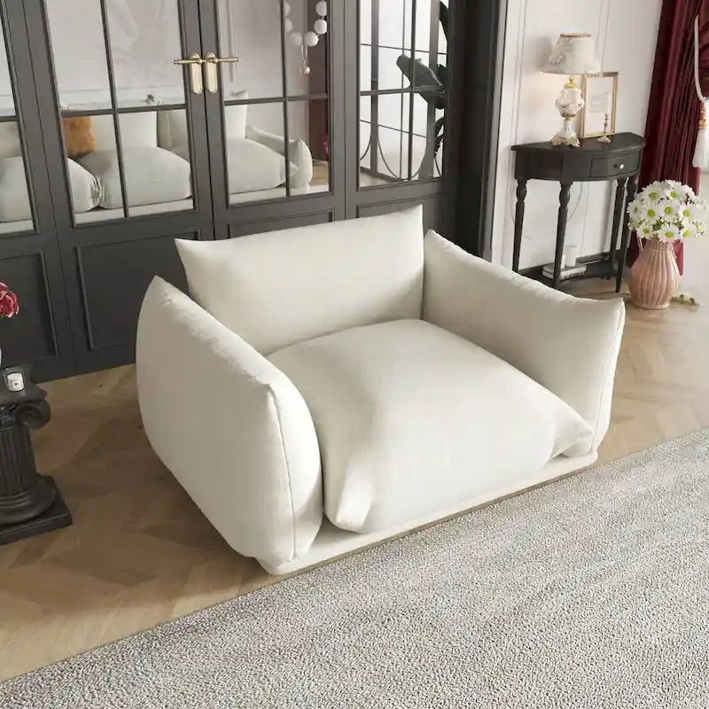 Canapés modulaires sectionnels rembourrés en tissu chenille