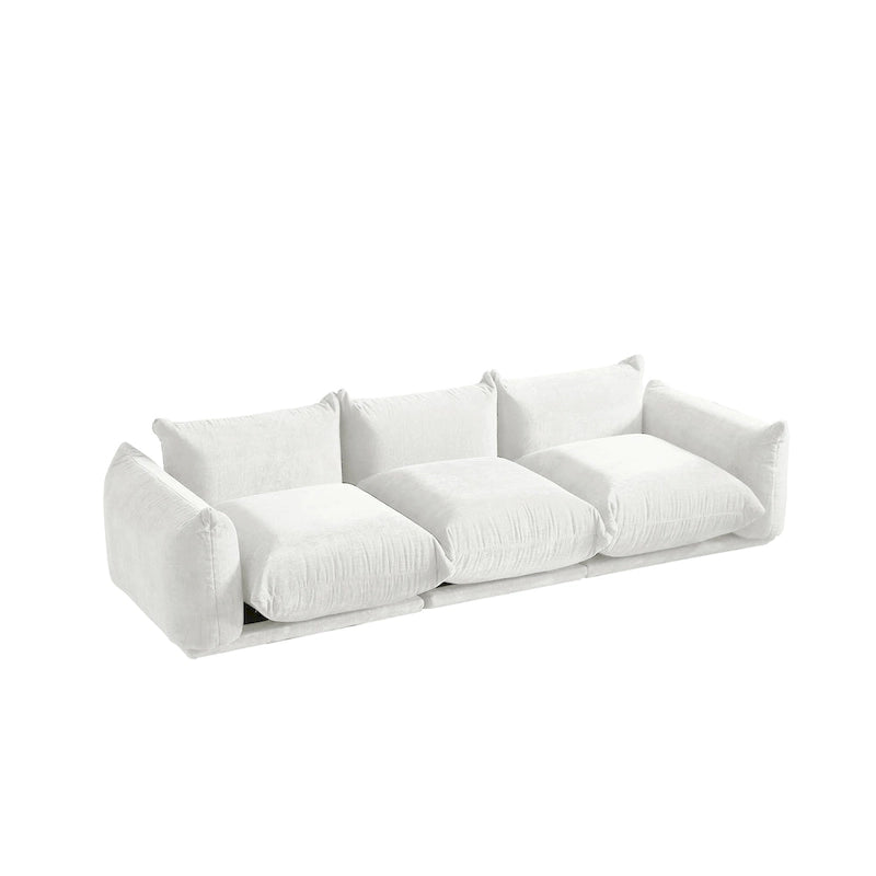 Canapés modulaires sectionnels rembourrés en tissu chenille