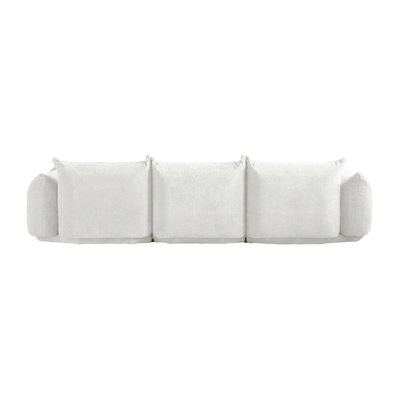 Canapés modulaires sectionnels rembourrés en tissu chenille