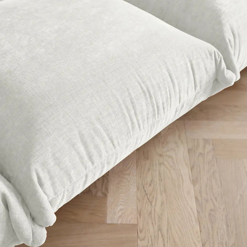 Canapés modulaires sectionnels rembourrés en tissu chenille