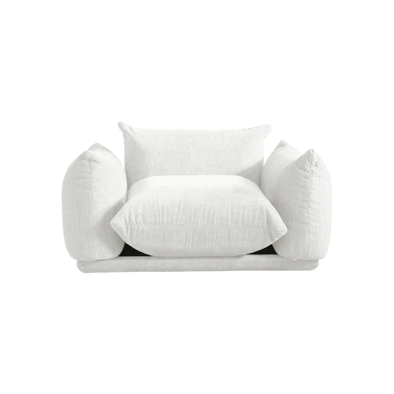 Canapés modulaires sectionnels rembourrés en tissu chenille