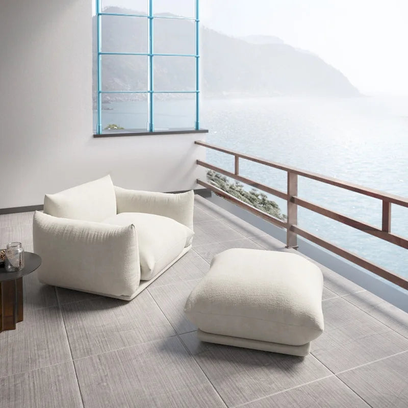 Canapés modulaires sectionnels rembourrés en tissu chenille