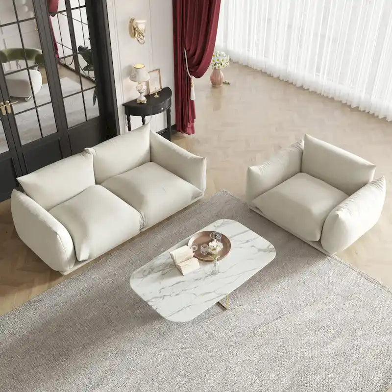 Canapés modulaires sectionnels rembourrés en tissu chenille