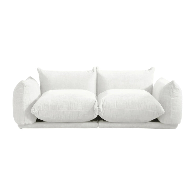 Canapés modulaires sectionnels rembourrés en tissu chenille