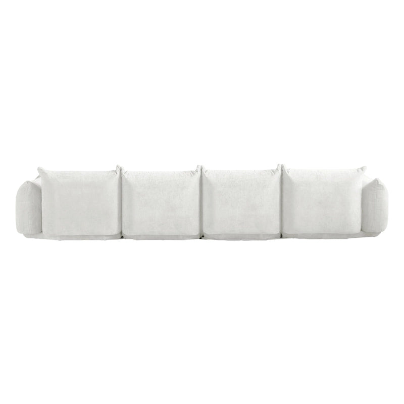 Canapés modulaires sectionnels rembourrés en tissu chenille