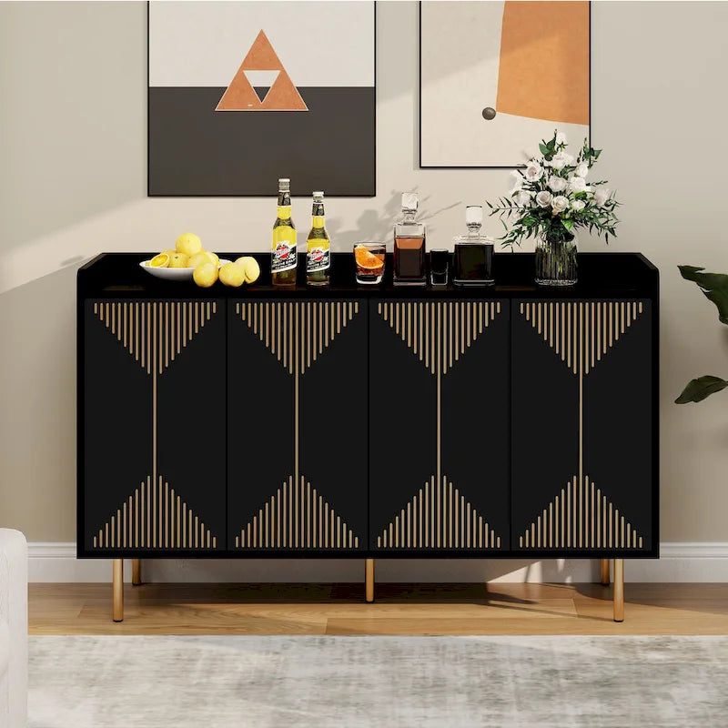 Meuble de cuisine buffet Moasis 55 avec buffet de rangement et portes