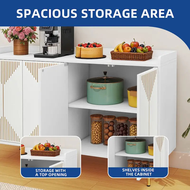 Meuble de cuisine buffet Moasis 55 avec buffet de rangement et portes