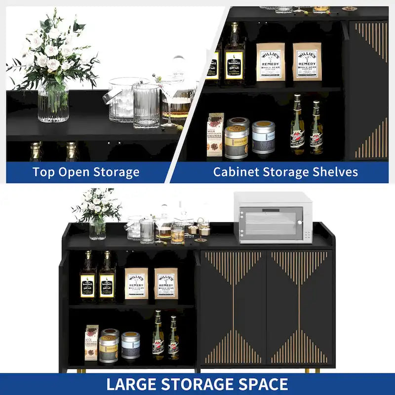Meuble de cuisine buffet Moasis 55 avec buffet de rangement et portes
