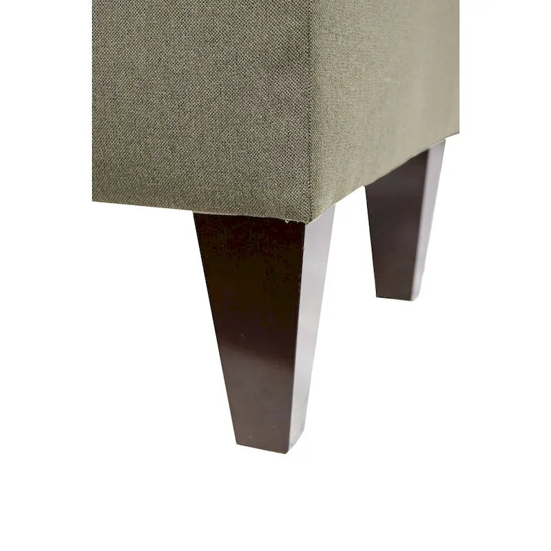 MJL Furniture Brooke Dawson7 Banc de rangement long ottoman capitonné à 10 boutons