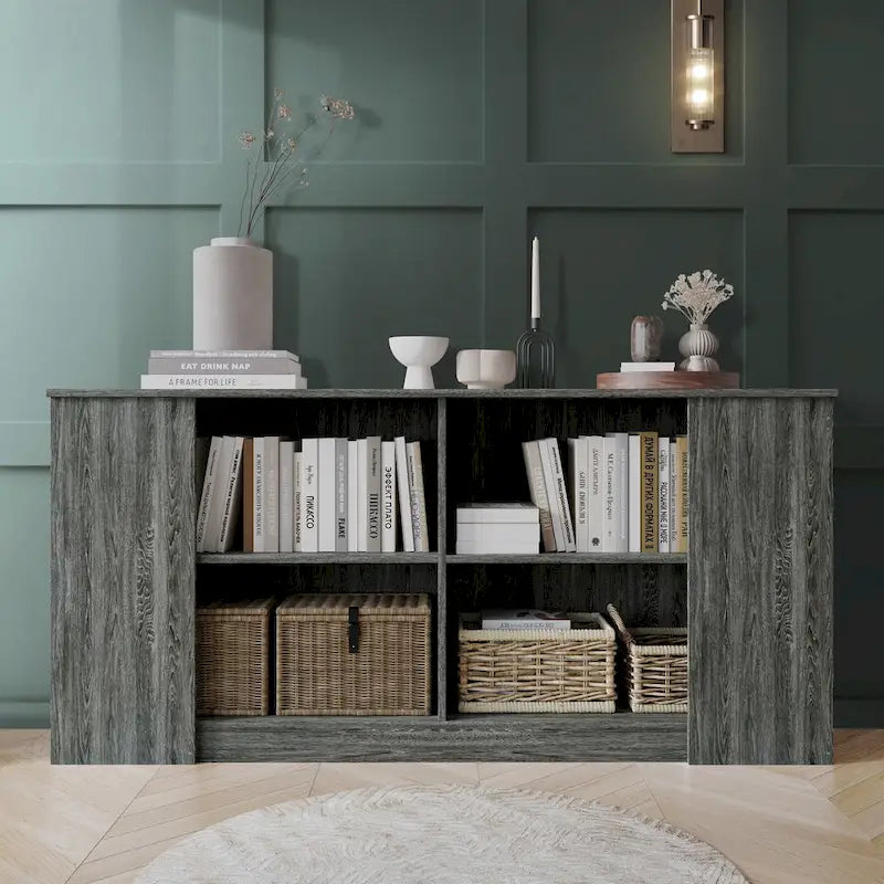 Buffet en bois avec lignes épurées CraftPorch