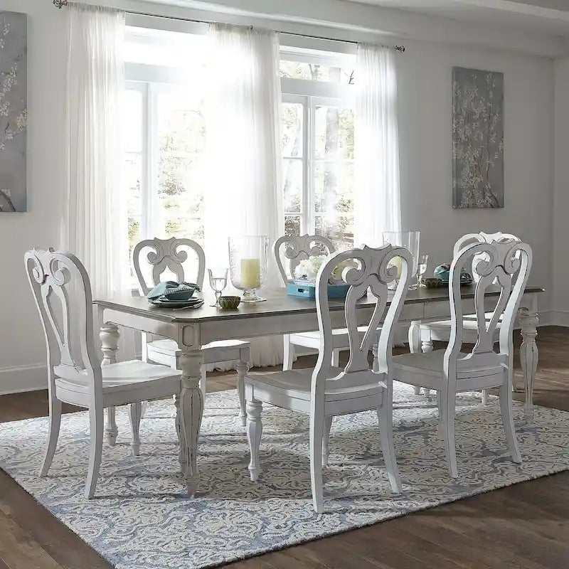 Ensemble de table rectangulaire 7 pièces Magnolia Manor Opt