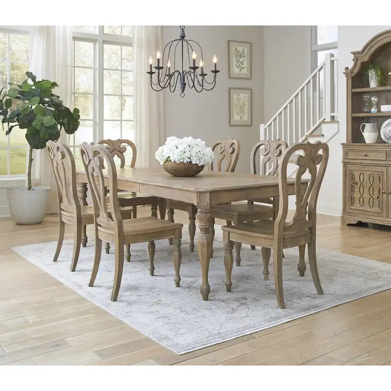 Ensemble de table rectangulaire 7 pièces Magnolia Manor Opt