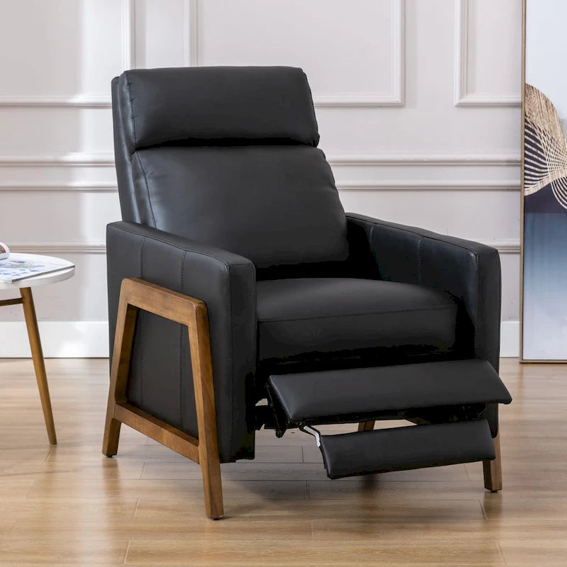 Fauteuil inclinable en cuir pleine fleur Roland de Greyson Living